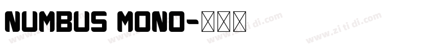 numbus mono字体转换